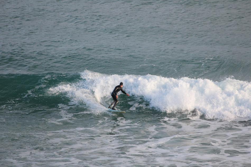Surfer on Sea Wave