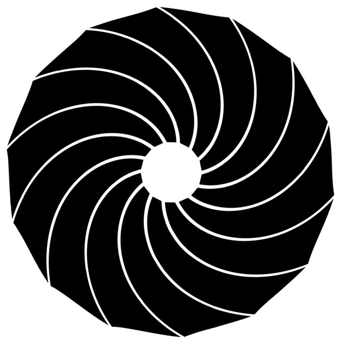 black swirl pattern