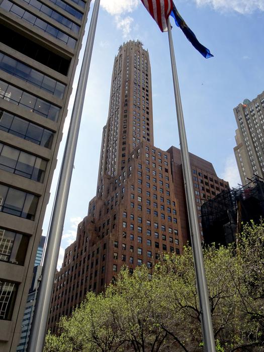 RCA Victor Building, General Electric office in downtown, usa, nyc