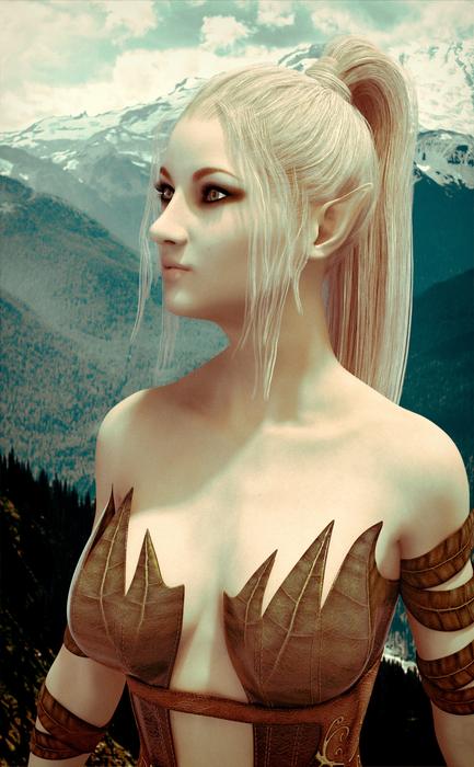 the girl is fantastic beautiful