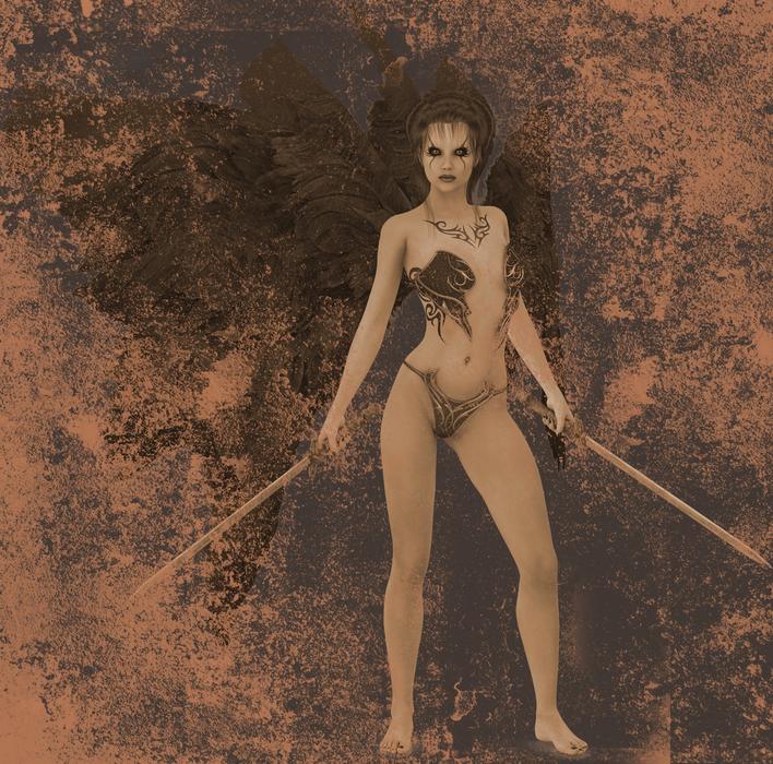 young woman fighter