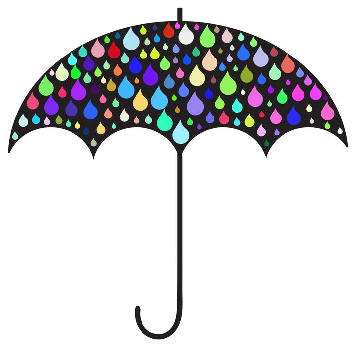 colorful drop umbrella