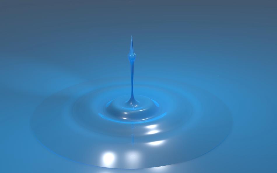 blue macro drip