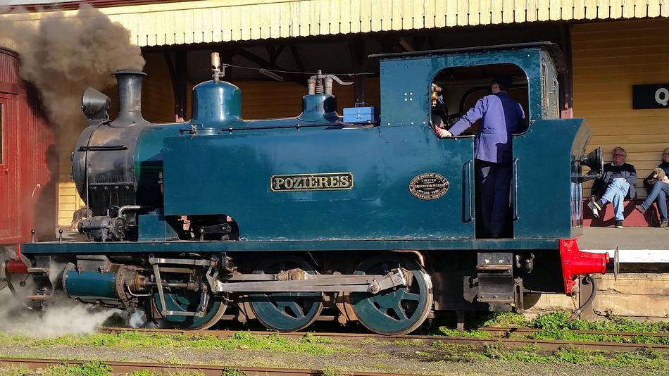iron old blue train