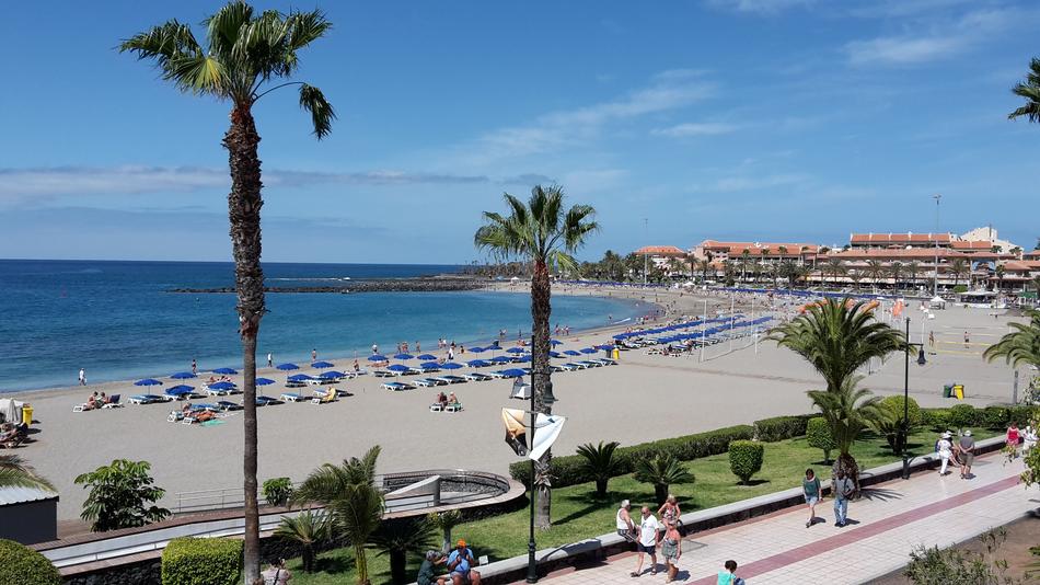 Playa De Las Vistas Tenerife view