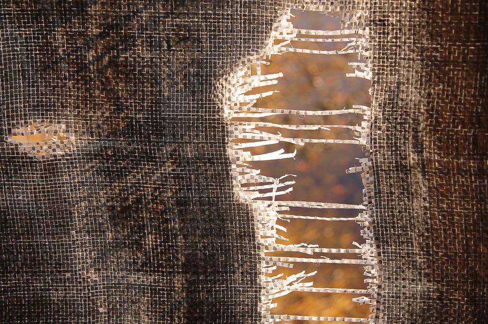 Stressed Frayed texture close-up