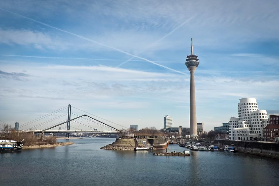 Skyline Düsseldorf Rhine Tv