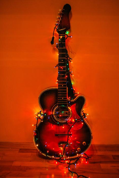 Guitar Lights Color red
