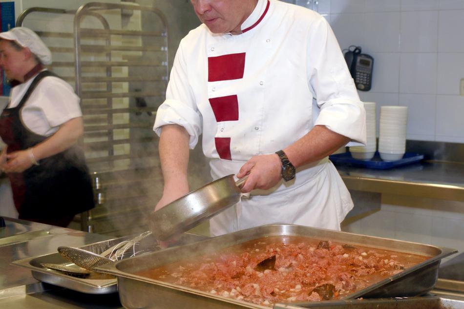 cooking hot meals