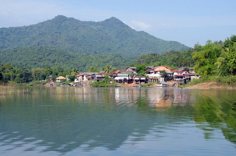Laos Lake and House