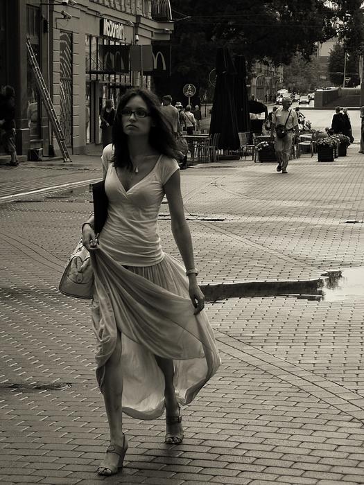Street Girl Young After