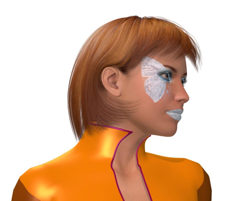 woman makeup melted beautiful