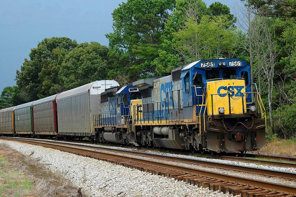 freight train on the tracks