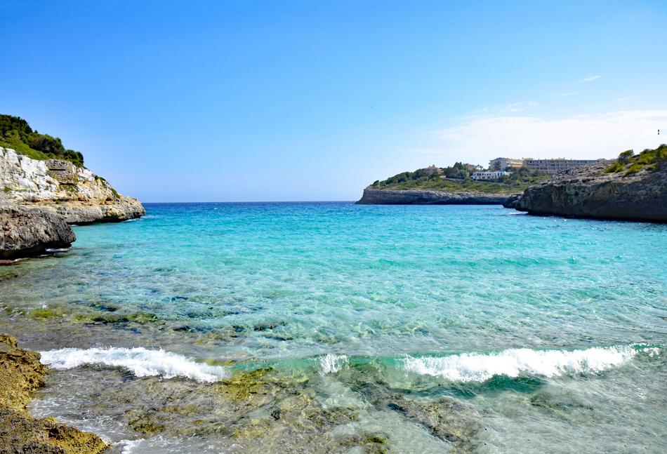 The ocean blue is beautiful