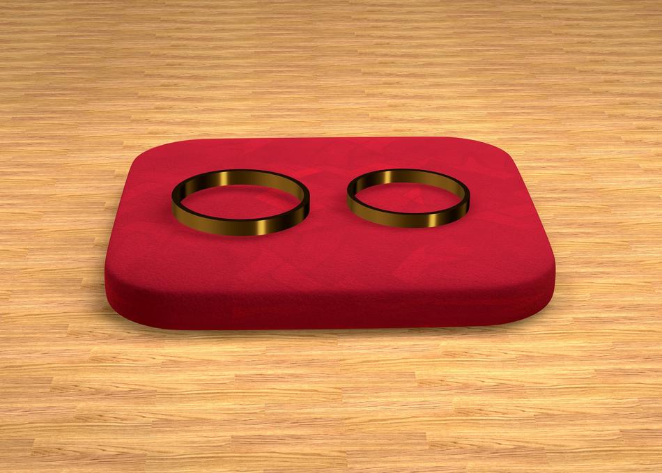red gold rings