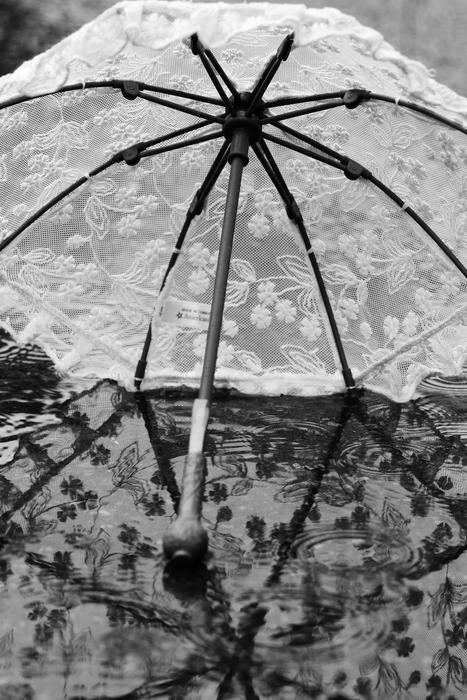 white umbrella
