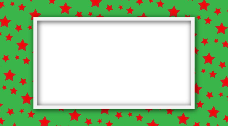 green frame with red splotches