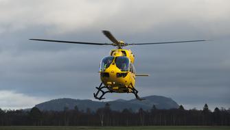 Yellow Helicopter Chopper