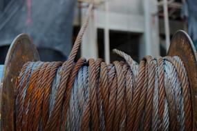 Winch Cable close-up