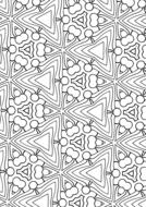Beautiful drawing, with the black and white patterns, clipart