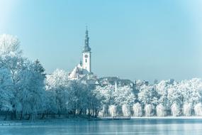 City Camp Tower snow river