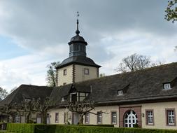 historic building with people