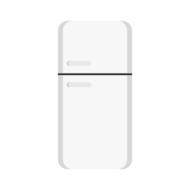 white iron refrigerator