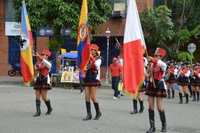 flag girls to perform