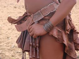 Woman Namibian clothes