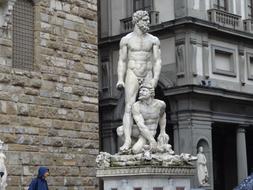 statue of men in florence