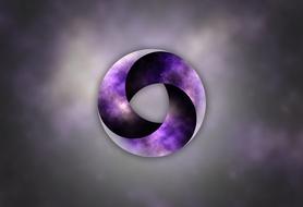 circle space background violet