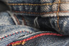 texture of old Jeans clothing