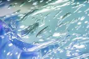 Blue Bubble Air and water