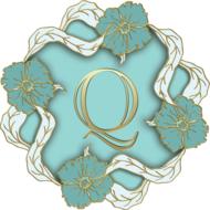 alphabet letter initial monogram q