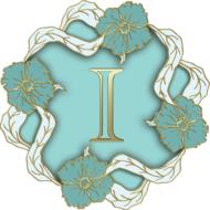 letter i as a initial monogram