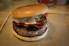 Juicy meat burger