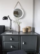 gray modern chest of drawers in Bedroom