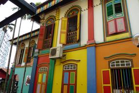Beautiful and colorful Arab Street in Singapore