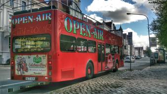 Bus Double Decker red bas
