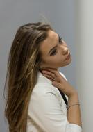 portrait of absolutely beautiful Fashion Model Girl