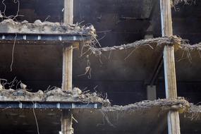 demolition of an old building