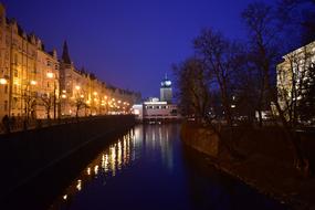 City Night Lights river