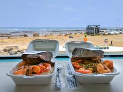 delicious dish on the beach
