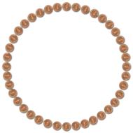 orange bead circle