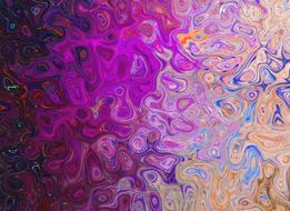Colorful and beautiful texture with the waves, on clipart