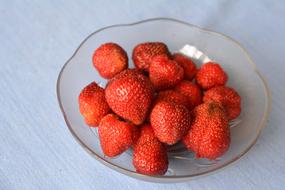 delicious strawberries in a bowl