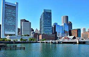modern architecture on the boston waterfront