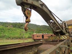 iron hook with a machine