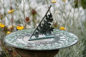 sundial on a stone