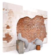 man wall brick